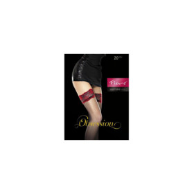 Nocturne Bas 20 DEN - Noir et Rouge